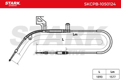 жило, ръчна спирачка STARK SKCPB-1050124