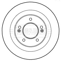 BORG & BECK BBD5230 Тормозные диски  для HYUNDAI i40 I CW (VF) 1.6 CRDi