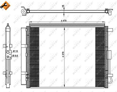 CONDENSATOR CLIMATIZARE NRF 350230 3