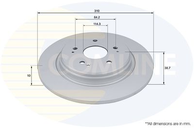 COMLINE ADC4083 Тормозные диски  для HONDA CR-V (Хонда Кр-в)