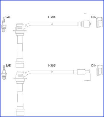 Sada kabelů pro zapalování HITACHI 134242