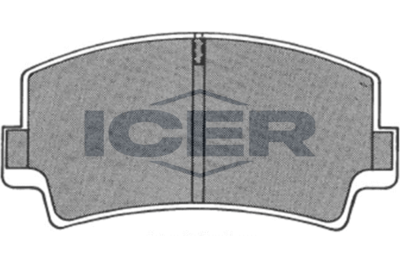Комплект тормозных колодок, дисковый тормоз ICER 180208 для MAZDA 616