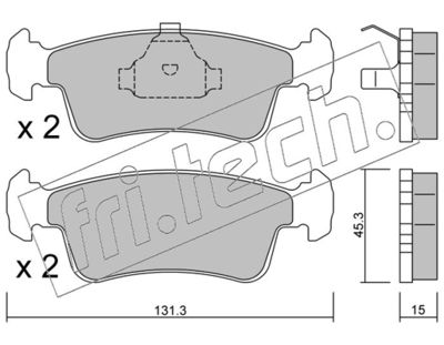 fri.tech. 435.0 Тормозные колодки и сигнализаторы для SUZUKI SAMURAI вездеход закрытый (SJ_) 1.3 Привод на все колеса (SJ 413) fri.tech. 435.0 Тормозные колодки и сигнализаторы для SUZUKI SAMURAI вездеход закрытый (SJ_) 1.3 Привод на все колеса (SJ 413)