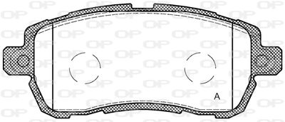 Комплект тормозных колодок, дисковый тормоз OPEN PARTS BPA1728.00 для FORD KA+
