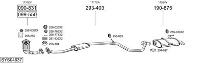 Układ wydechowy BOSAL SYS04637