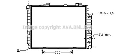 Радиатор, охлаждение двигателя AVA QUALITY COOLING MSA2283 для MERCEDES-BENZ E-CLASS