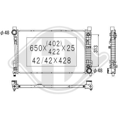 RADIATOR RACIRE MOTOR DIEDERICHS DCM2386