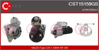 Стартер CASCO CST15159GS для ALPINE A610