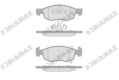 DIAMAX N09853 Тормозные колодки и сигнализаторы для OPEL CORSA E Фургон/хетчбэк (X15) 1.3 CDTI (08) DIAMAX N09853 Тормозные колодки и сигнализаторы для OPEL CORSA E Фургон/хетчбэк (X15) 1.3 CDTI (08)
