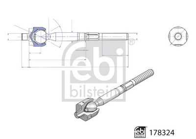 AXIALGELENK SPURSTANGE FEBI BILSTEIN 178324 2