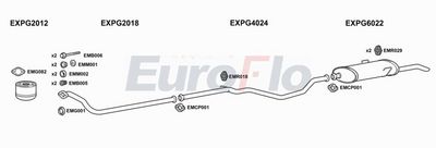 Układ wydechowy EUROFLO PG40519D3001A00