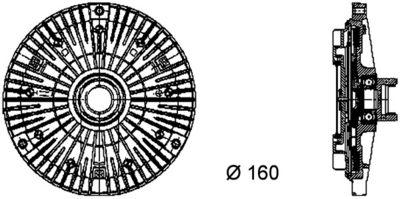 CUPLA VENTILATOR RADIATOR MAHLE CFC57000P 1