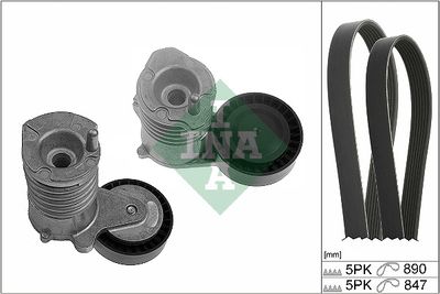 SET CUREA TRANSMISIE CU CANELURI INA 529049210