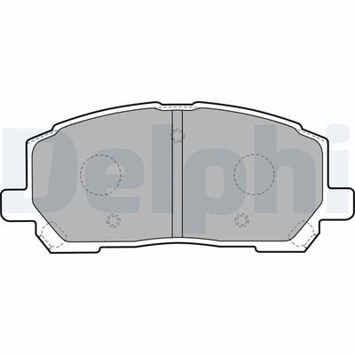 Комплект тормозных колодок, дисковый тормоз LP1908