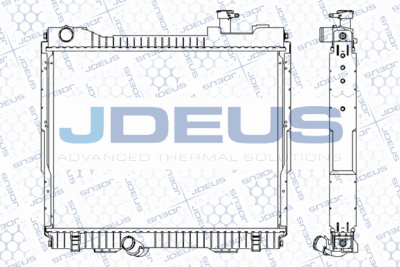 Радиатор, охлаждение двигателя JDEUS M-0190400 для NISSAN NT400