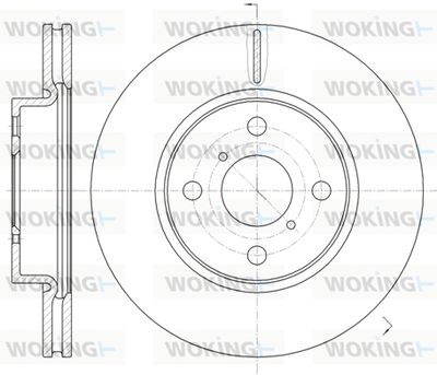 WOKING D61169.10 Тормозные диски  для DAIHATSU CHARADE (Дайхатсу Чараде)