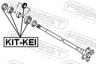 RULMENT AX CARDANIC FEBEST KITKEI 1