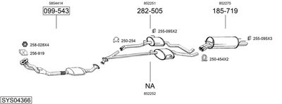 SISTEM DE ESAPAMENT BOSAL SYS04366