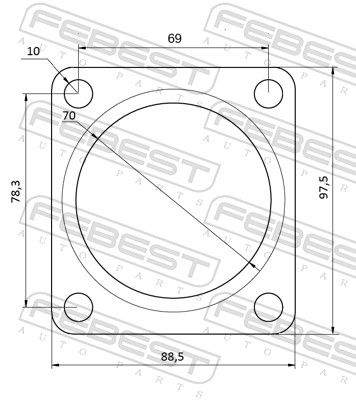 GARNITURA RACORD EVACUARE FEBEST 10492004 1