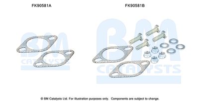 Монтажный комплект, катализатор BM CATALYSTS FK90581 для MITSUBISHI COLT