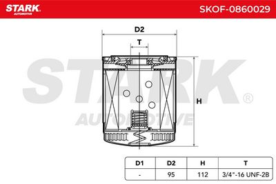 маслен филтър STARK SKOF-0860029