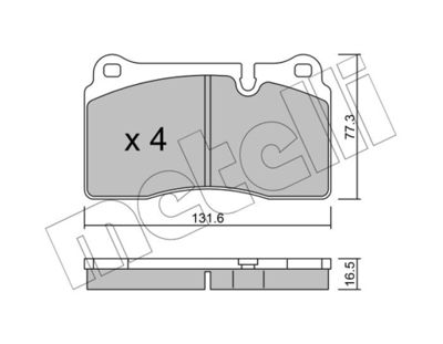 Brake Pad Set, disc brake 22-0695-0