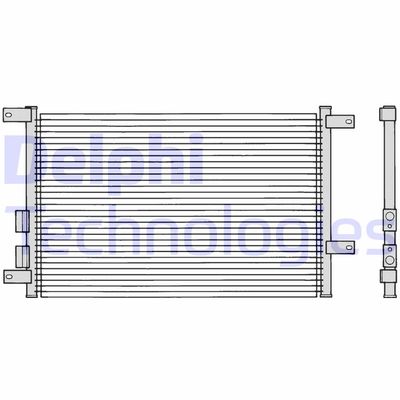 DELPHI TSP0225108 Радиатор кондиционера  для ALFA ROMEO 156 (Альфа-ромео 156)