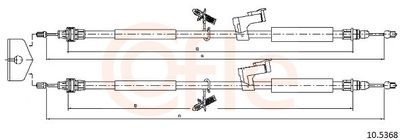 Cable Pull, parking brake 10.5368