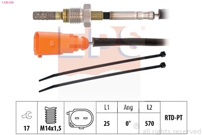 SENZOR TEMPERATURA GAZE EVACUARE