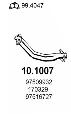 Výfuková trubka ASSO 10.1007