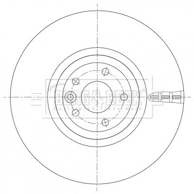 BORG & BECK BBD6103S Тормозной диск 