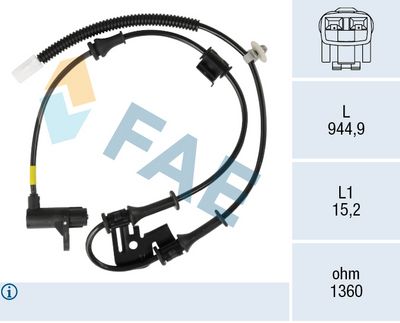 датчик, обороти на колелото FAE 78803