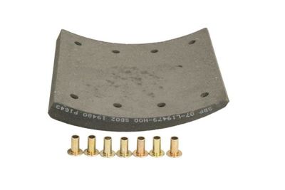 Brake shoe lining Achter (367x180. 1-overmaat)