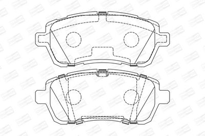 BREMSBELAGSATZ SCHEIBENBREMSE CHAMPION 573747CH 1