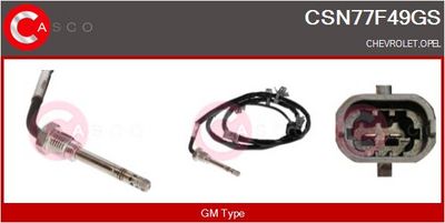 SENZOR TEMPERATURA GAZE EVACUARE