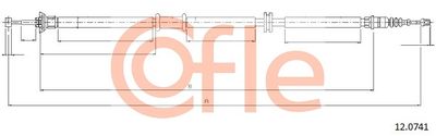 Тросик, cтояночный тормоз COFLE 92.12.0741 для FIAT LINEA
