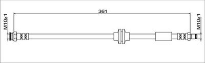 спирачен маркуч METZGER AUTOTEILE 4111779