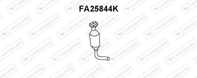 Катализатор VENEPORTE FA25844K для FIAT MULTIPLA