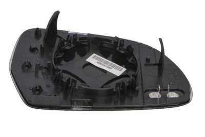 Zijspiegel glas Links (asferisch, met verwarming, blauw) past: SKODA OCTAVIA II, SUPERB II 03.08-06.13