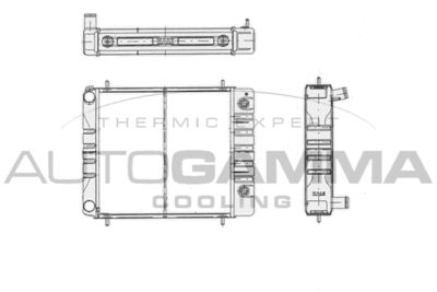Радиатор, охлаждение двигателя AUTOGAMMA 103361 для LAND ROVER DISCOVERY