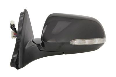 Zijspiegel Links (elektrisch, asferisch, met verwarming, under-coated, met indicator) past: HONDA ACCORD VII 10.02-05.08