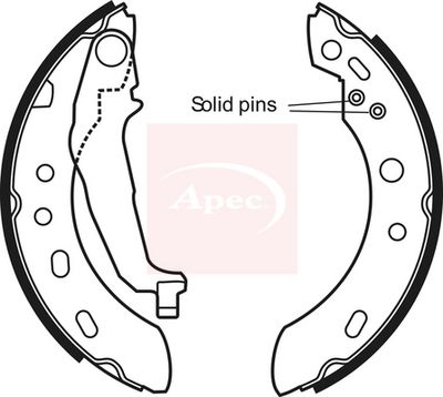 APEC Brake Shoe Set SHU665