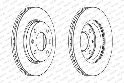 BREMSSCHEIBE FERODO DDF154 1