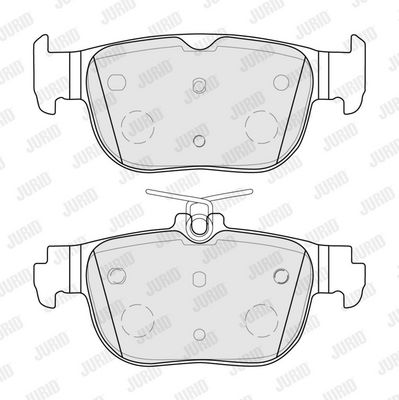 BREMSBELAGSATZ SCHEIBENBREMSE JURID 574092J 1