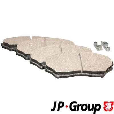 Комплект тормозных колодок, дисковый тормоз JP GROUP 3963600110 для MITSUBISHI PAJERO