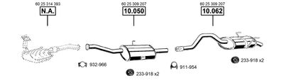 Изпускателна система ASMET RE100905