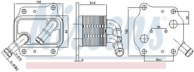 RADIATOR ULEI ULEI MOTOR NISSENS 91231 6