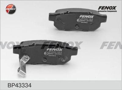 FENOX BP43334 Тормозные колодки и сигнализаторы  для ACURA INTEGRA (Акура Интегра)