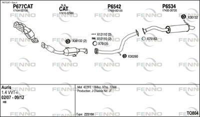 Układ wydechowy FENNO TO804