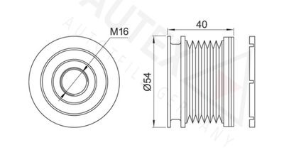 SISTEM ROATA LIBERA GENERATOR AUTEX 622041 1